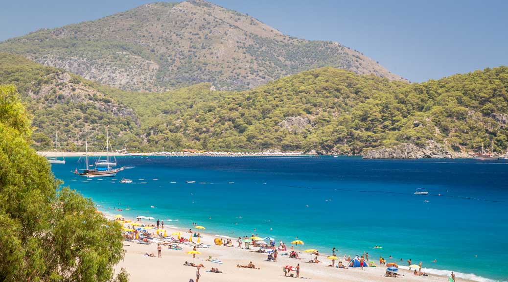 blue beach oludeniz turkey