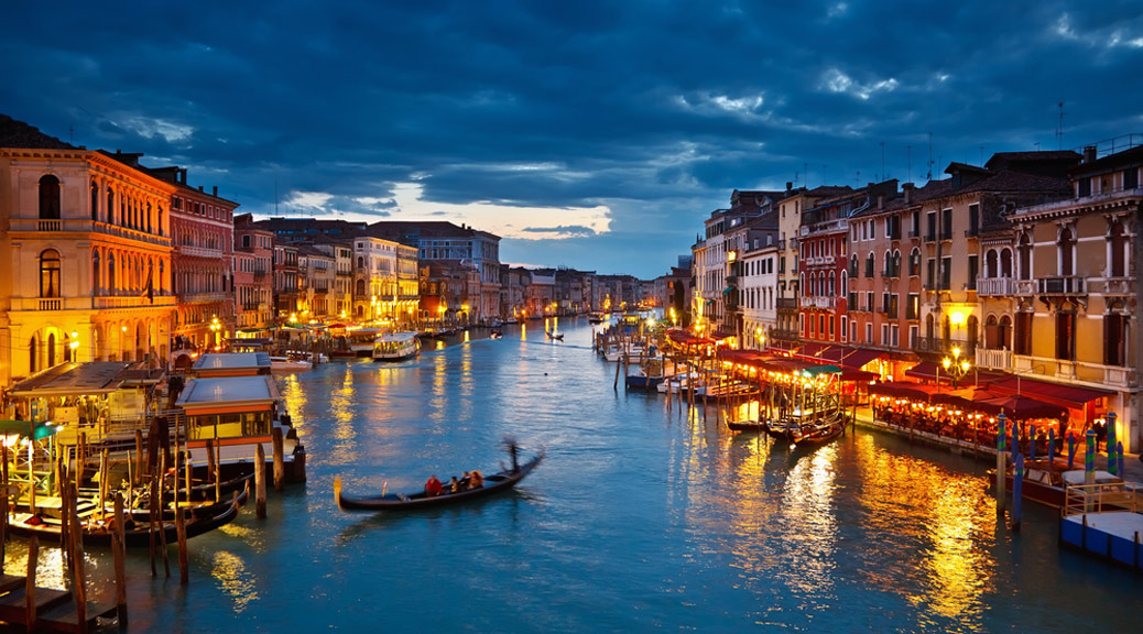 Grand Canal at night, Venice