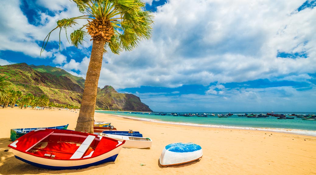 Las teresitas beach in Tenerife, Canary Islands, Spain