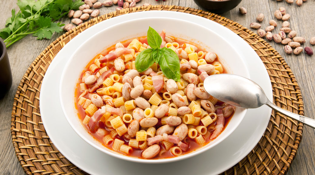 Delicious looking Pasta e Fagioli Soup from Italy