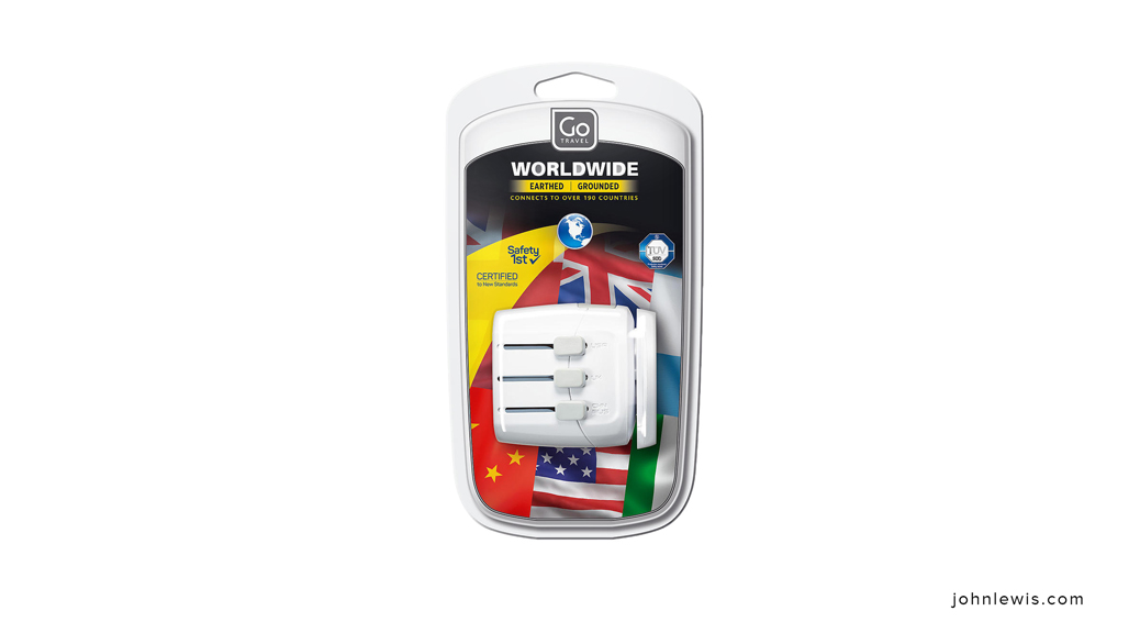 Go Travel Worldwide Adaptor for UK Electrical