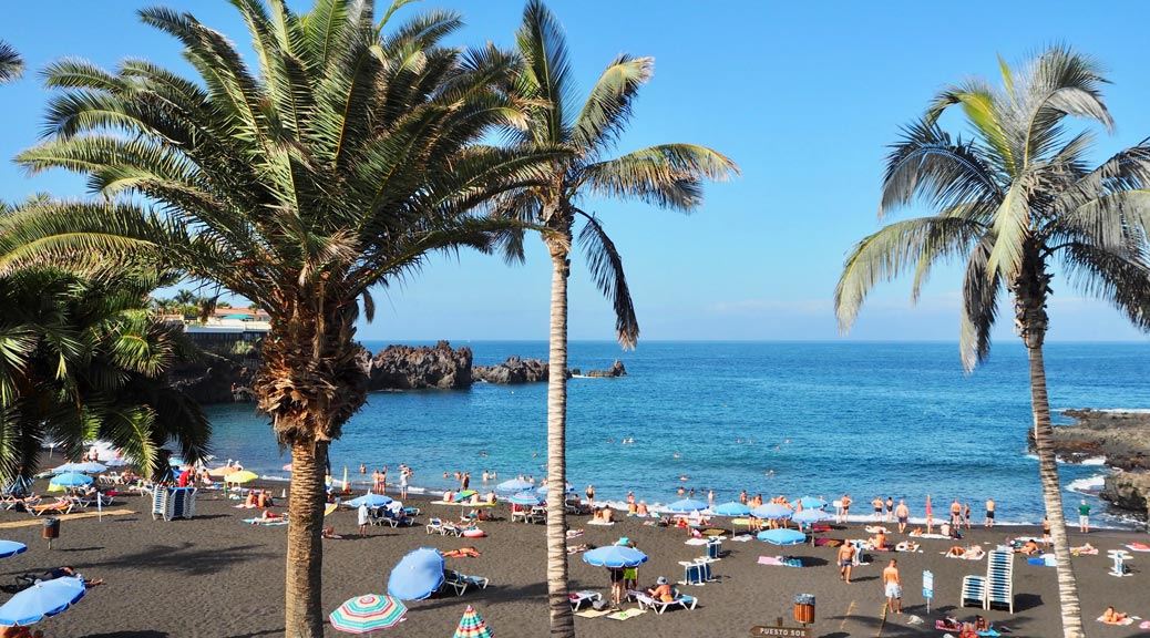 playa de la arena beach in tenerife 