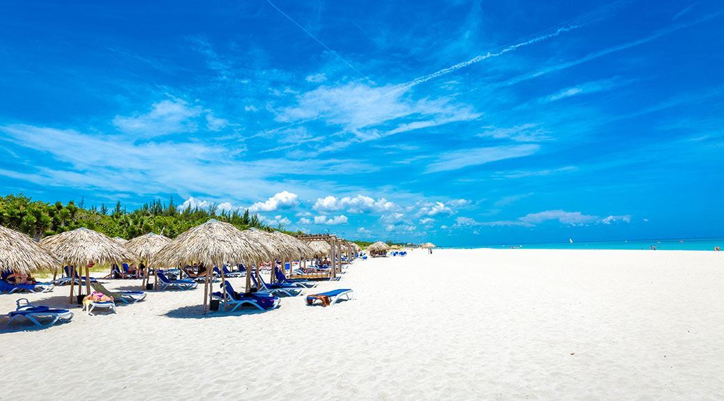 Mexico Holidays Beach White Sands Sunloungers Palm Trees