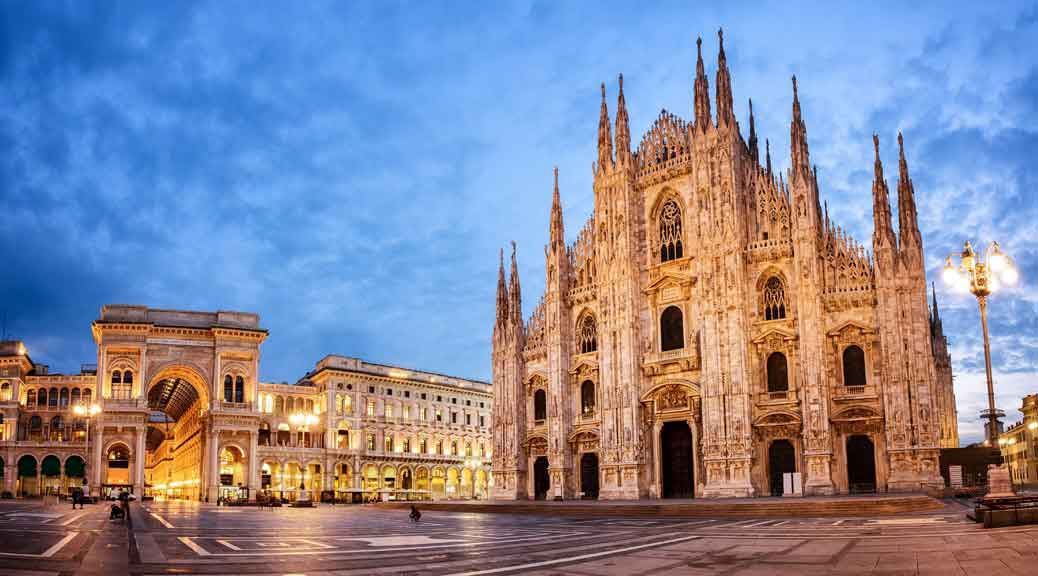 city monuments milan italy