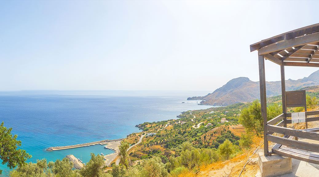 Plakias Beach Scenery Sea View Beach Hut