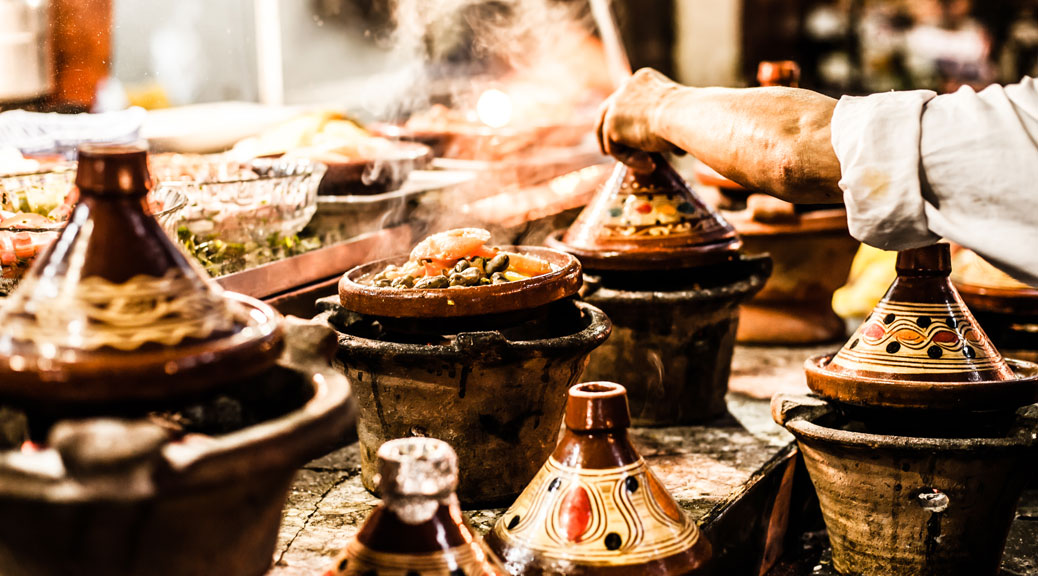 amazing looking traditional colourful tagines