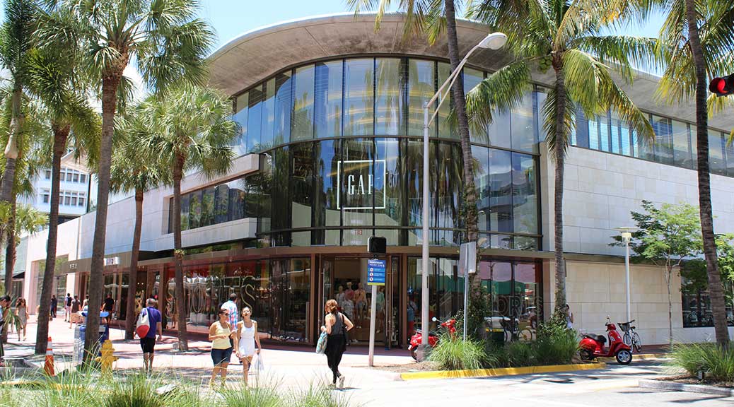 GAP store in at the lincoln road mall miami florida usa