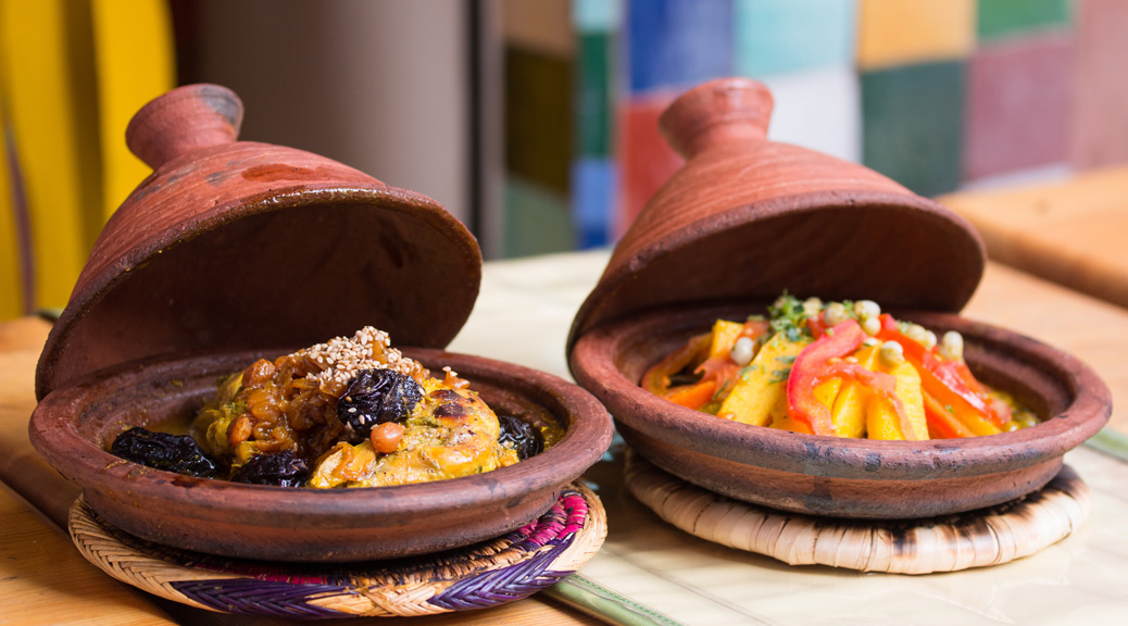 delicious looking meat and vegetable tagine 